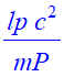 lp/mP*c^2